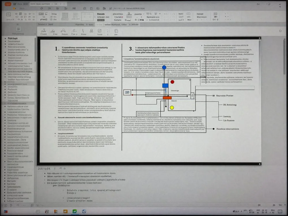 A dense, cluttered lecture slide